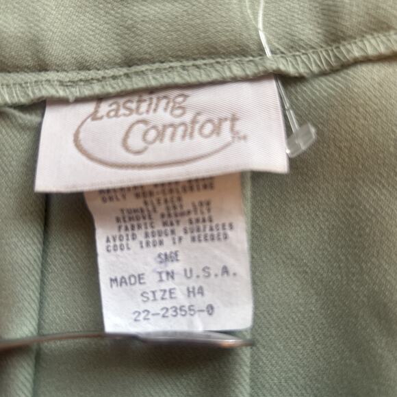 Vintage Lasting Comfort Pleated Skirt - Sage Green - Small - Picture 12 of 14